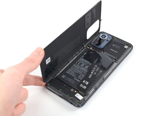 Xiaomi Redmi Note 10S Battery Replacement, Remove the back cover: crwdns2935265:08crwdnd2935265:02crwdnd2935265:03crwdne2935265:0