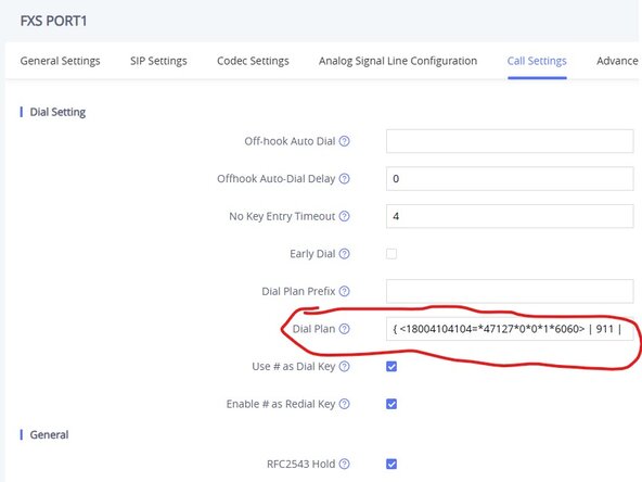 Nortel Millennium Provisioning Setup Guide, Configuring the Grandstream: crwdns2935265:03crwdnd2935265:01crwdnd2935265:01crwdne2935265:0