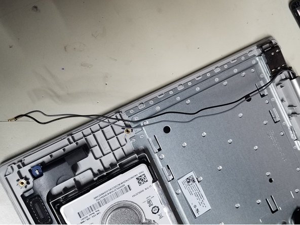 Lenovo IdeaPad 330 Screen Replacement Guide, Remove Antennas from Palm Rest: crwdns2935265:07crwdnd2935265:03crwdnd2935265:03crwdne2935265:0