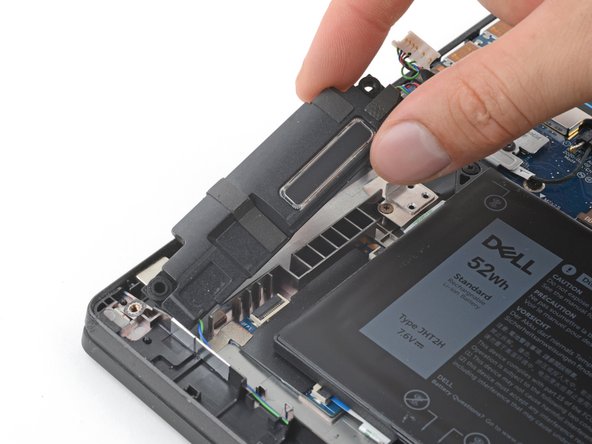 Dell Latitude 7410 Speakers Replacement, Remove the right speaker: crwdns2935265:012crwdnd2935265:02crwdnd2935265:02crwdne2935265:0