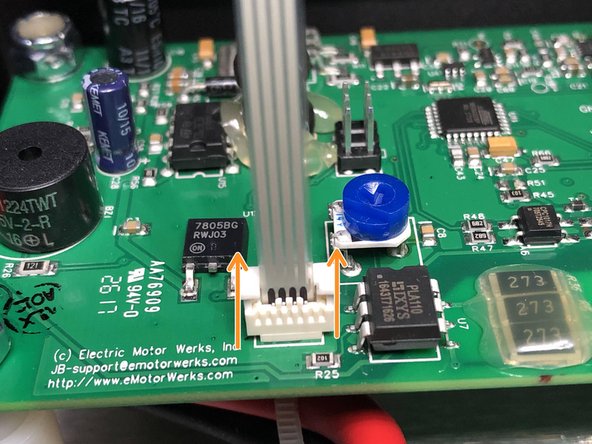 JuiceBox EVSE Relay Replacement (UL/front LEDs version), Disconnect LED cable: crwdns2935265:05crwdnd2935265:02crwdnd2935265:03crwdne2935265:0