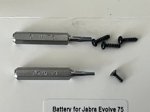 Jabra Evolve 75 battery replacement, required material: crwdns2935265:01crwdnd2935265:02crwdnd2935265:02crwdne2935265:0