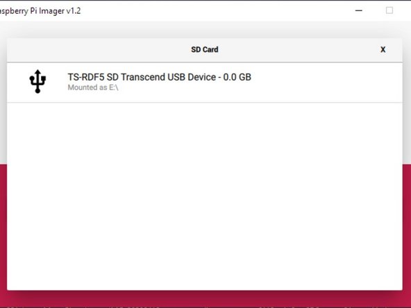 Creating a Bootable SD Card, Choosing your SD Card: crwdns2935265:04crwdnd2935265:02crwdnd2935265:02crwdne2935265:0