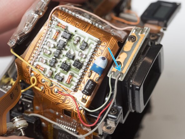 Pentax Super Program Front Lens Board Removal, Unsolder Main PCB: crwdns2935265:019crwdnd2935265:02crwdnd2935265:03crwdne2935265:0