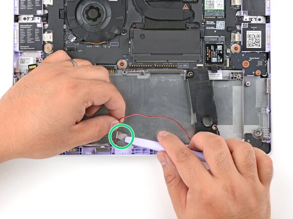 Framework Laptop 12 Speakers Replacement, Unthread the speaker wire: 14 단계, 이미지 3개 중 2개