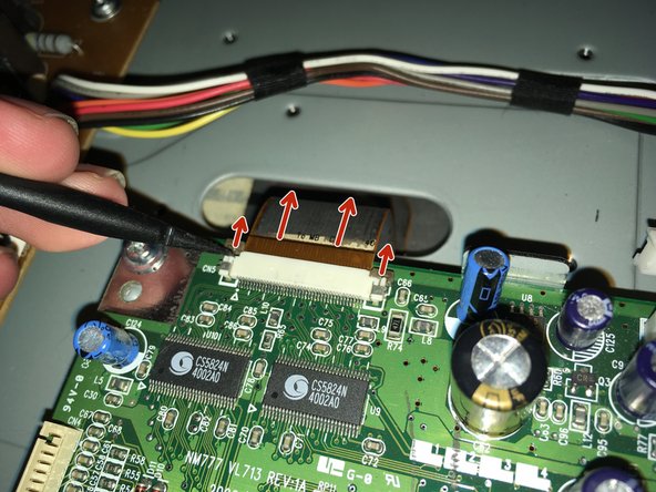 Mitsubishi Diamondpoint NXM76LCD Motherboard Replacement, Remove the cables: crwdns2935265:06crwdnd2935265:02crwdnd2935265:03crwdne2935265:0