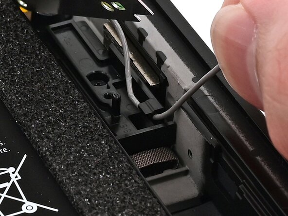 Nintendo Switch 2 Microphone Replacement, Route the gray antenna cable: crwdns2935265:042crwdnd2935265:03crwdnd2935265:03crwdne2935265:0