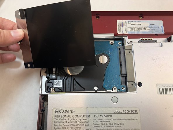 Sony Vaio PCG-3C2L Hard Drive Replacement: step 7, image 2 of 2