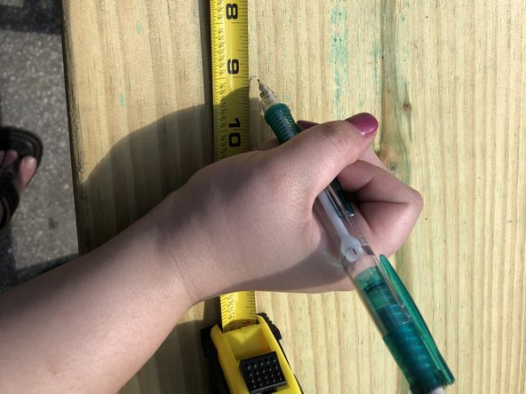 For the best results, use a ruler to connect your marks into a straight line.