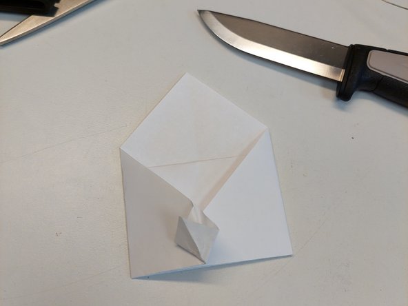 SMD resistors organizer, origami pocket (step2): 手順 3、 3の画像 3