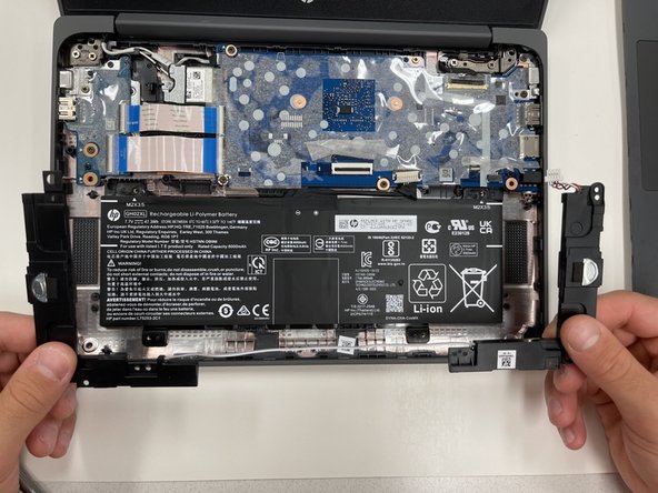 HP Chromebook 11A G8 EE Speaker Replacement: crwdns2935265:06crwdnd2935265:02crwdnd2935265:02crwdne2935265:0