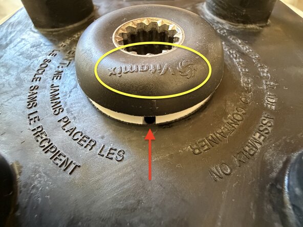 Vitamix 5200 speed control potentiometer replacement, Replace rubber bolster and drive socket: step 12, image 2 of 2