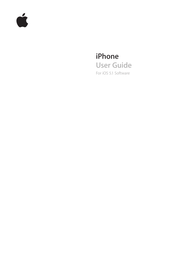 iPhone User Guide for iOS 5.1 Software - iFixit