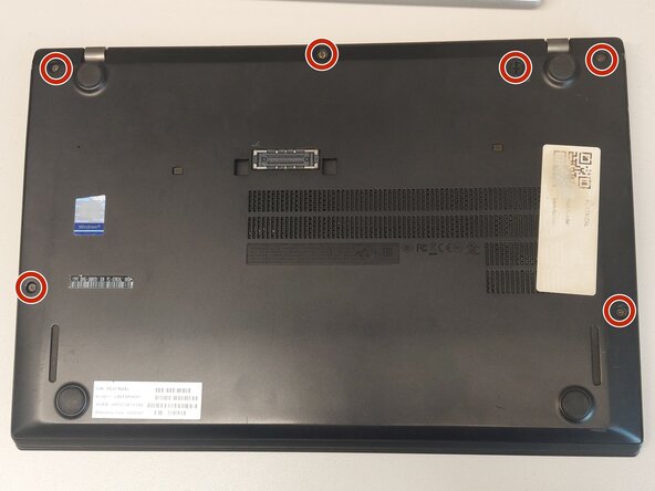 Lenovo ThinkPad T470s Thermal Paste Replacement, Opening the back panel.: crwdns2935265:01crwdnd2935265:01crwdnd2935265:03crwdne2935265:0