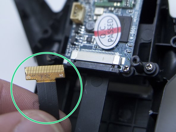 Helicute Petrel H820HC (Drone) Disassembly, Remove the camera cable: step 11, image 3 of 3