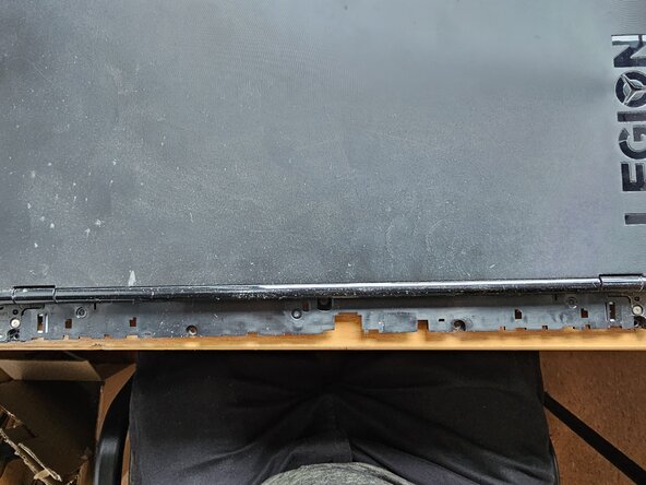 Lenovo Legion Y530-15ICH Upper Case with Keyboard Replacement, Remove the hinge cap: crwdns2935265:020crwdnd2935265:03crwdnd2935265:03crwdne2935265:0