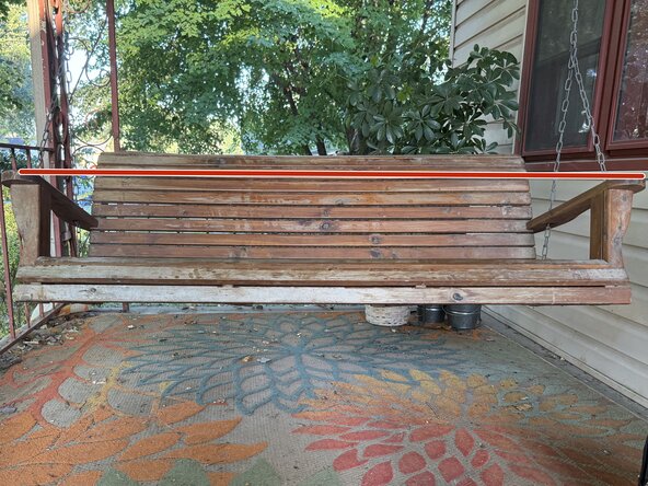 How to Repair a Backward-Tilted Porch Swing, How to Repair a Backward-Tilted Porch Swing: step 1, image 1 of 2
