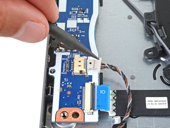 Lenovo IdeaPad 3-15IIL05 Speakers Replacement, Disconnect the speakers: crwdns2935265:011crwdnd2935265:03crwdnd2935265:03crwdne2935265:0