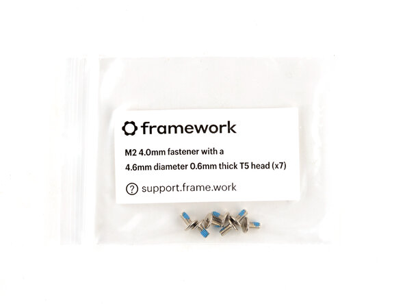 Framework Laptop 12 Fastener Guide, Hinge screws (bottom): 5 단계, 이미지 3개 중 3개