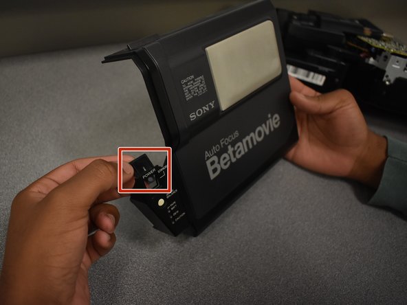 Sony Betamovie BMC-220 Power Button Replacement: step 6, image 2 of 3