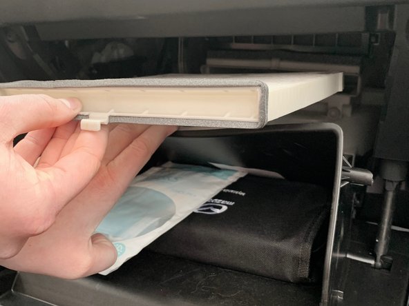 Mazda CX-5 Cabin Air Filter Replacement: step 3, image 2 of 3