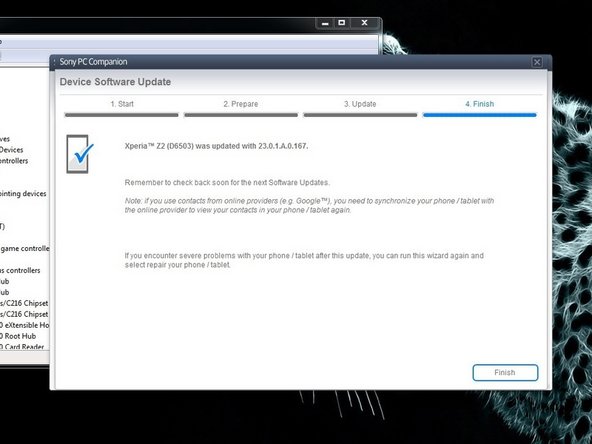 Factory Reset, Fix Android Problems  with Sony PC Companion: crwdns2935265:08crwdnd2935265:02crwdnd2935265:03crwdne2935265:0