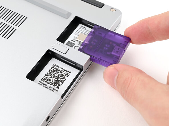 Framework Laptop 13 Pre-Built Edition Quick Start Guide, Install the Expansion Cards: step 2, image 1 of 3