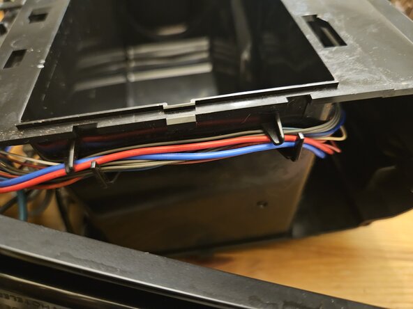 Nespresso Vertuo Next Pod holder , barcode reader and drain pipe Replacement, Unplug the wires from rear panel panel: step 9, image 3 of 3