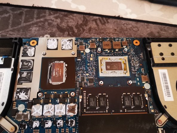 ASUS FX505 DU AL49 GPU FAN Replacement, Cleaning the GPU and CPU: step 8, image 2 of 2