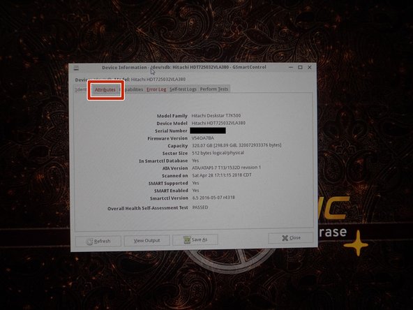 Diagnosing and Erasing Hard Drives, Parted Magic - POH/POC check: crwdns2935265:04crwdnd2935265:02crwdnd2935265:03crwdne2935265:0