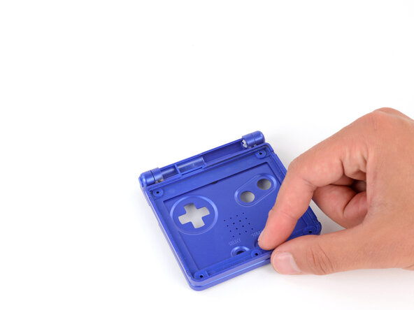 How to Reshell Your Game Boy Advance SP, Open the shell: crwdns2935265:028crwdnd2935265:01crwdnd2935265:02crwdne2935265:0