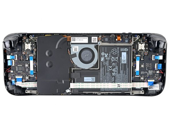 Identification des vis du Steam Deck LCD, Coque arrière retirée: étape 3, image 2 de 2