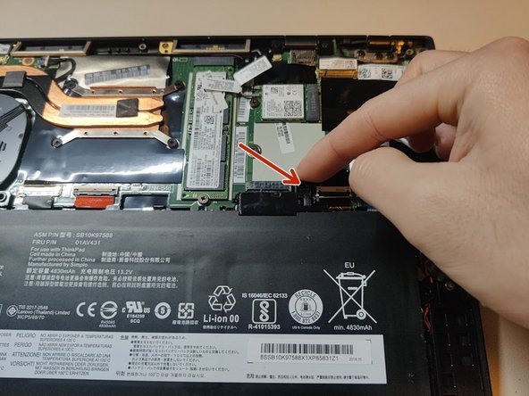 Lenovo ThinkPad X1 Carbon 6th Gen CMOS Battery Replacement, Remove The Battery: crwdns2935265:03crwdnd2935265:02crwdnd2935265:03crwdne2935265:0