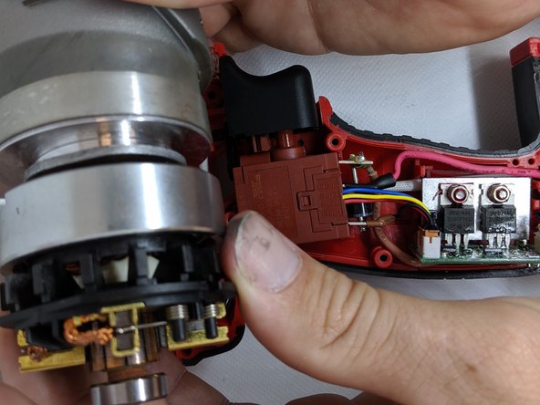Milwaukee Hex Impact Driver 2656-20 Brush Block Assembly Replacement: step 4, image 2 of 2