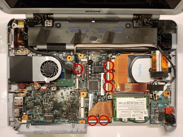 Sony Vaio PCG-TR3A Teardown, Removing The Motherboard: crwdns2935265:08crwdnd2935265:02crwdnd2935265:03crwdne2935265:0