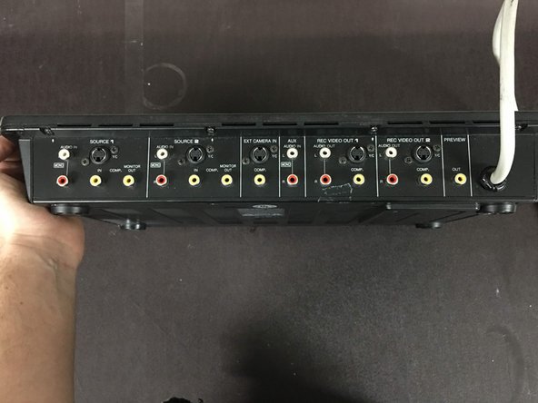 Digital AV Mixer WJ-AVE5 Disassembly, View From Below: crwdns2935265:03crwdnd2935265:03crwdnd2935265:03crwdne2935265:0