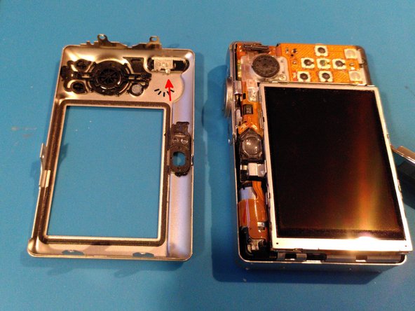 Canon IXUS 60 Mode-Selector repareren, Schakelaar uitlijnen: stap 2, afbeelding 2 van 2