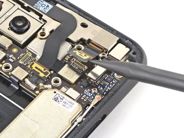 Google Pixel 4 Side Buttons Replacement, Disconnect the camera and sensor connectors: crwdns2935265:027crwdnd2935265:03crwdnd2935265:03crwdne2935265:0