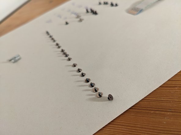 Dell Latitude 7420 Keyboard Replacement/Teardown, remove keyboard backplate screws: step 18, image 2 of 3