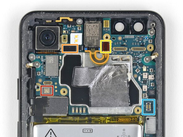 Google Pixel 3 Screen Assembly Replacement, Disconnect the press connectors: crwdns2935265:034crwdnd2935265:01crwdnd2935265:02crwdne2935265:0