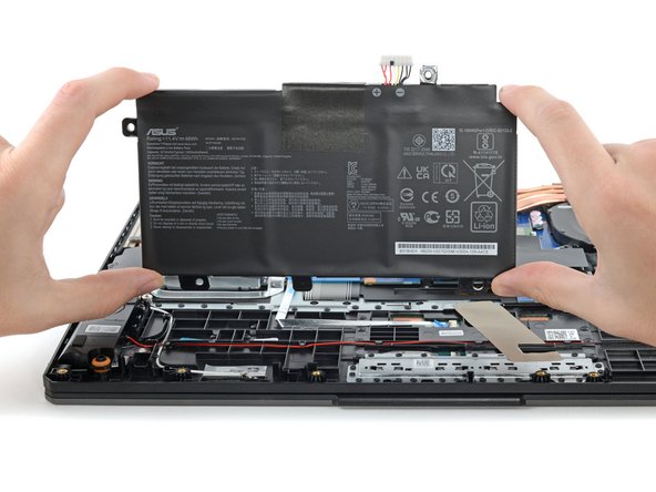 ASUS TUF Gaming F15 FX506HEB-DB74 Battery Replacement, Remove the battery: crwdns2935265:09crwdnd2935265:03crwdnd2935265:03crwdne2935265:0