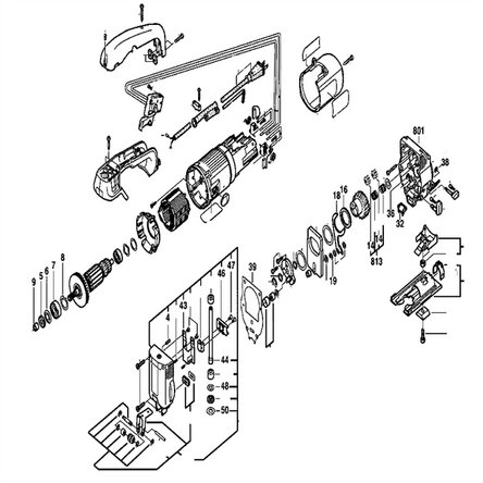 Schematisch diagram voor Jig Saw