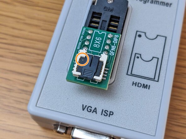 Dell latitude 7420 BIOS Admin Password Reset, Secure the BIOS chip onto the programmer: crwdns2935265:05crwdnd2935265:02crwdnd2935265:02crwdne2935265:0