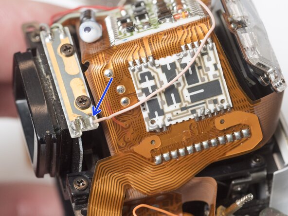 Pentax Super Program Front Lens Board Removal, Unsolder Main PCB: crwdns2935265:019crwdnd2935265:03crwdnd2935265:03crwdne2935265:0