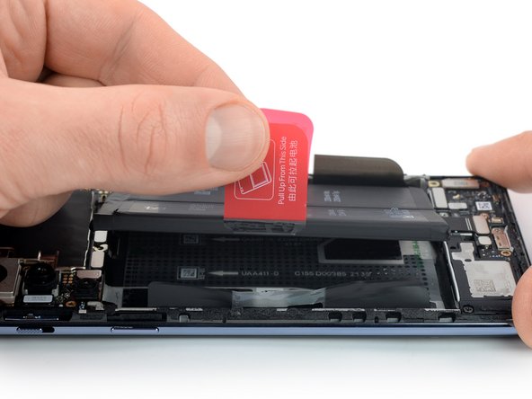 OnePlus Nord 2 5G Battery Replacement, Lift the left half of the battery: crwdns2935265:022crwdnd2935265:02crwdnd2935265:02crwdne2935265:0