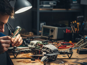 Fixing a Wet DJI Mavic Air 2 Drone: From Saltwater Recovery to Motherboard Cleaning