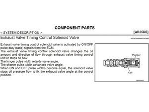 Exhaust Valve Timing Control Solenoid Valve