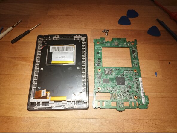 Kobo Touch (N905B) E-Reader Screen Replacement, Lift up the Board: crwdns2935265:05crwdnd2935265:03crwdnd2935265:03crwdne2935265:0