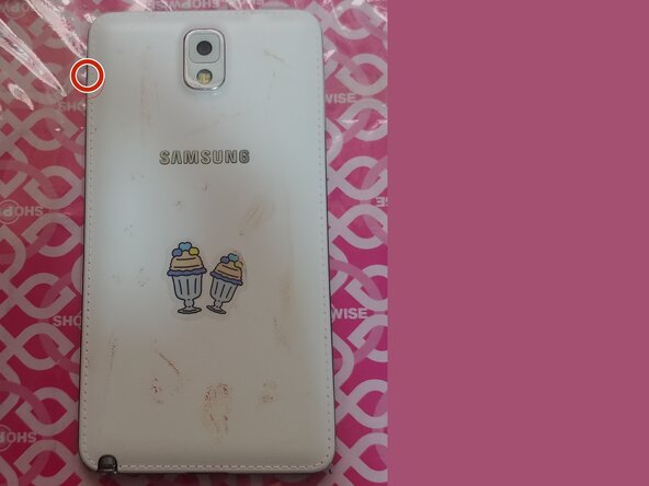 Samsung Galaxy Note 3 Power button + Vibration motor Replacement, Remove your back cover: step 1, image 1 of 3