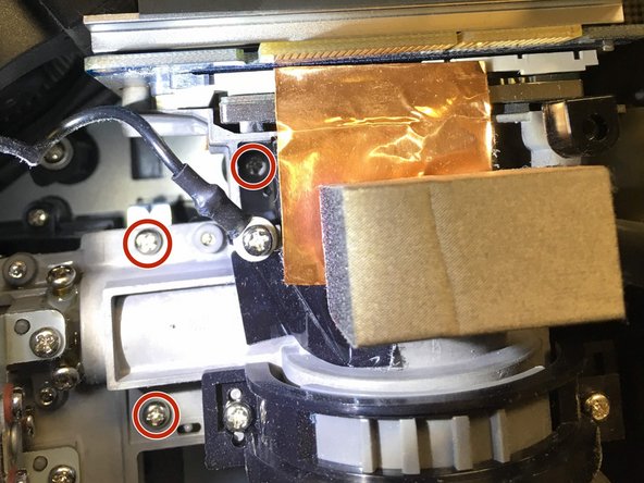 UF55 Smart Projector DMD Chip Replacement, Remove screws for optics: step 9, image 1 of 3